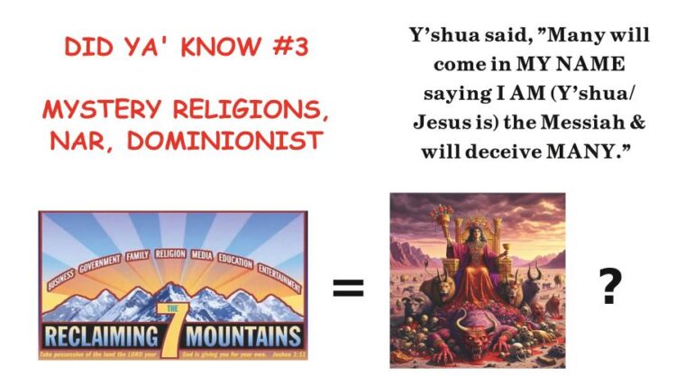 MYSTERY RELIGIONS… DID YA’ KNOW? #3